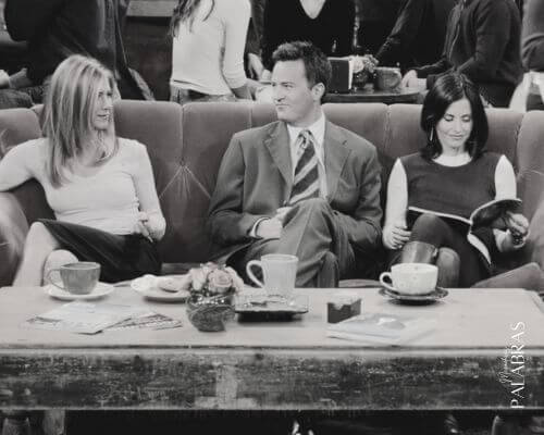 Fotograma de Friends en blanco y negro